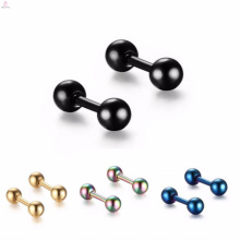 En vrac personnalisé Multi couleur Mini double face boucles d&#39;oreilles bijoux